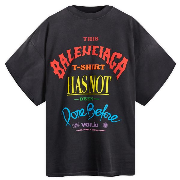 Balenciaga Flame Short Sleeve T Shirt