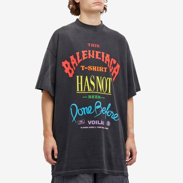 Balenciaga Flame Short Sleeve T Shirt