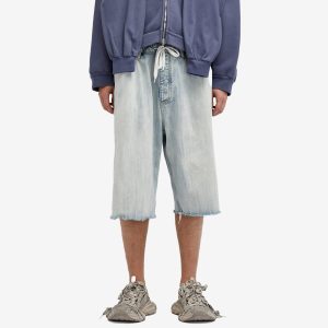 Balenciaga Loose Denim Shorts