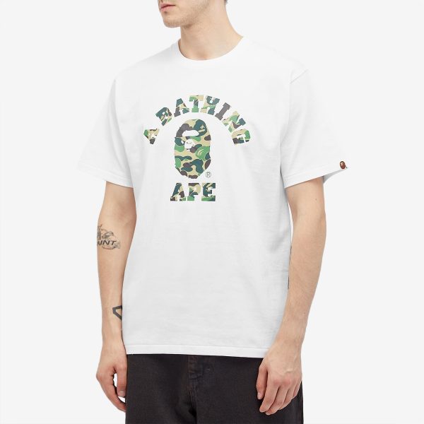 A Bathing Ape ABC Camo College T-Shirt