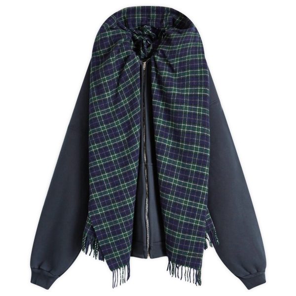 Balenciaga Scarf Zip-Up Hoodie