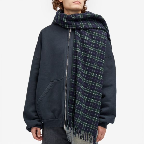 Balenciaga Scarf Zip-Up Hoodie