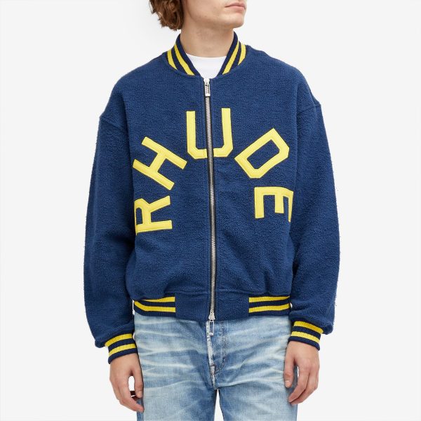 Rhude Varsity Logo Bomber Jacket