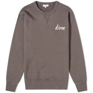 Norse Projects Arne Relaxed Chain Stitch Logo Crew Sweat