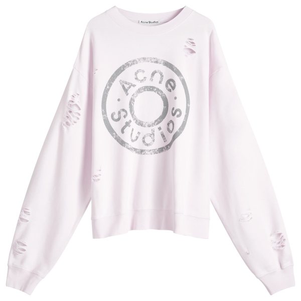 Acne Studios Franziska Button Logo Sweatshirt