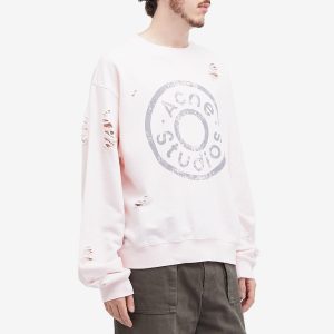 Acne Studios Franziska Button Logo Sweatshirt