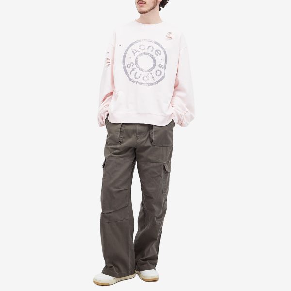 Acne Studios Franziska Button Logo Sweatshirt