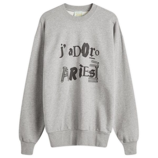 Aries J'Adoro Aries Ransom Crew Sweatshirt