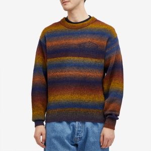 Aries Boucle Space Dye Crew Knit Sweatshirt