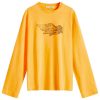 Acne Studios Edden Logo Wings Long Sleeve T-Shirt