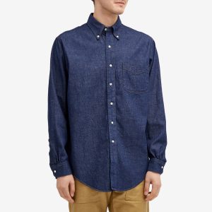 orSlow Button Down Denim Shirt