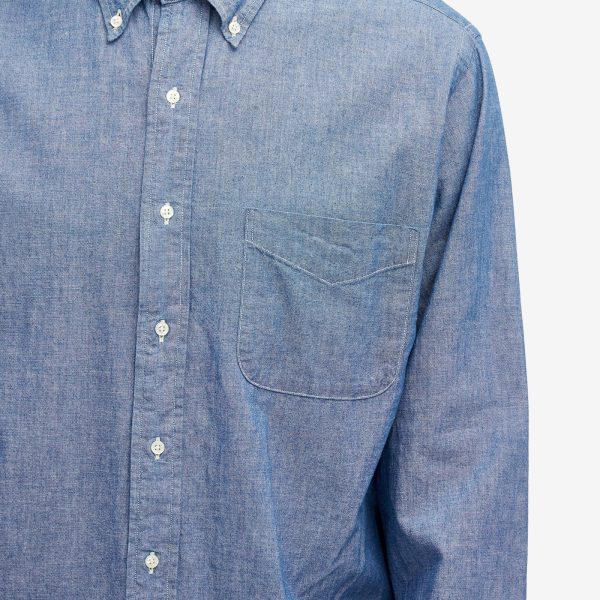 orSlow Button Down Denim Shirt