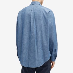 orSlow Button Down Denim Shirt