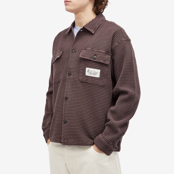 Brain Dead Waffle Button Overshirt