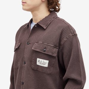 Brain Dead Waffle Button Overshirt