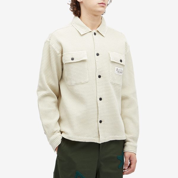 Brain Dead Waffle Button Overshirt