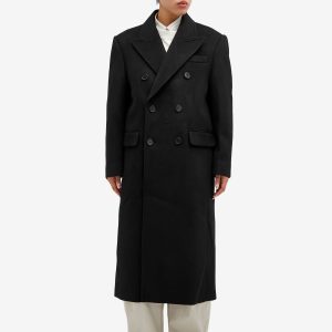 DUNST Unisex Tailored Double-Breasted Wool Coat