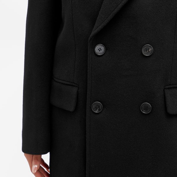 DUNST Unisex Tailored Double-Breasted Wool Coat