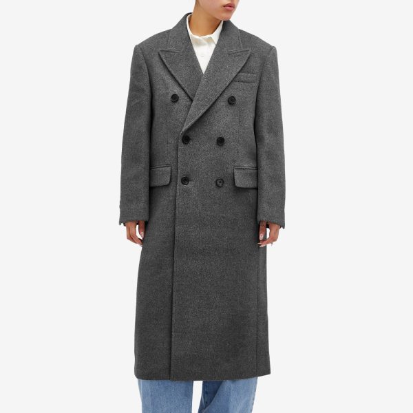 DUNST Unisex Tailored Double-Breasted Wool Coat