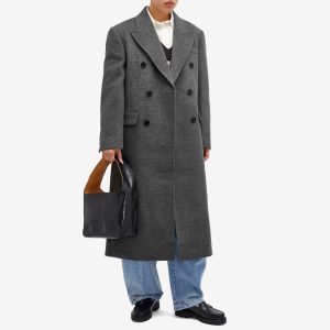 DUNST Unisex Tailored Double-Breasted Wool Coat