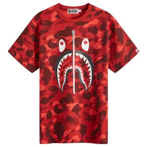 A Bathing Ape All Over Colour Camo Shark T-Shirt