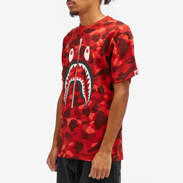 A Bathing Ape All Over Colour Camo Shark T-Shirt