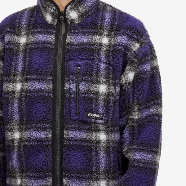 Gramicci Shadow Plaid Sherpa Jacket