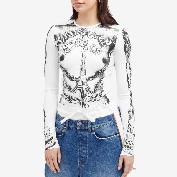 Jean Paul Gaultier Trompe L'Oeil Long Sleeve Top