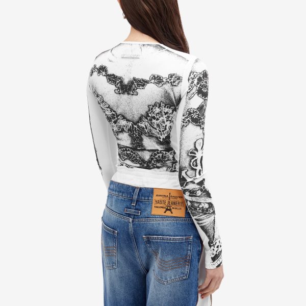 Jean Paul Gaultier Trompe L'Oeil Long Sleeve Top