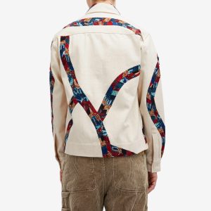 Kardo Bodhi Patchwork Fabric Denim Jacket