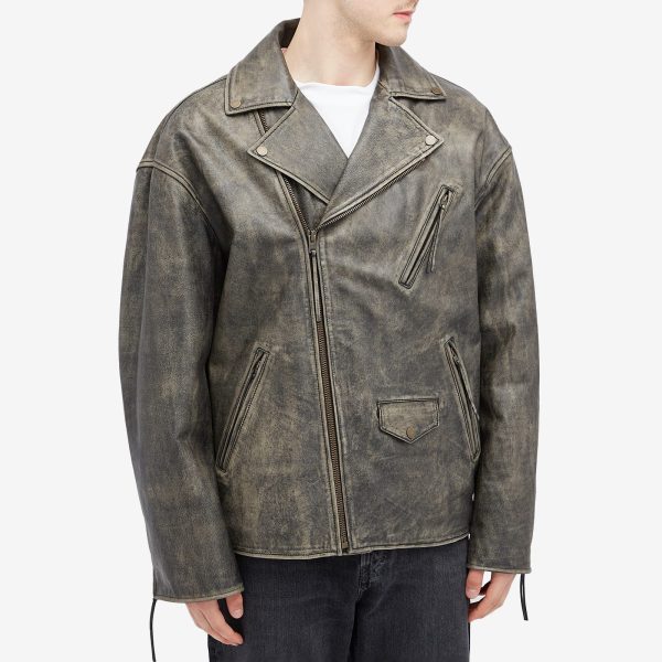 Acne Studios Liker Sanding Leather Jacket