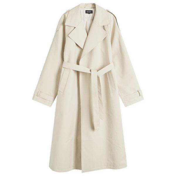 Meotine Rico Long Canvas Trench Coat