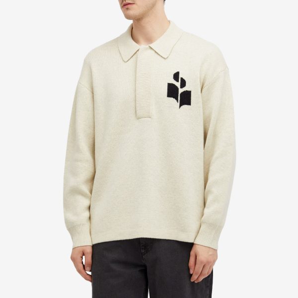 Isabel Marant William Logo Long Sleeve Polo