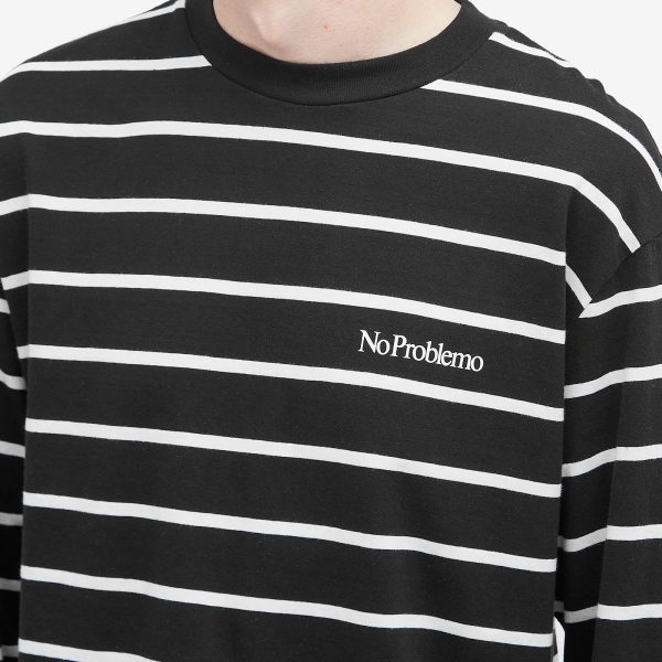 No Problemo Mini Problemo Stripe Long Sleeve T-Shirt