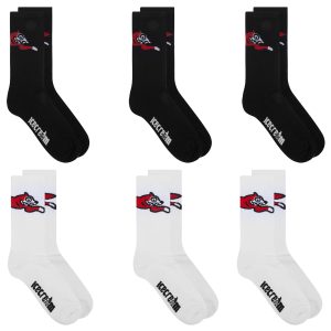 ICECREAM 6 Pack Running Dog Socks