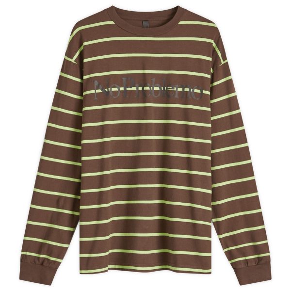 No Problemo Stripe Logo Long Sleeve T-Shirt