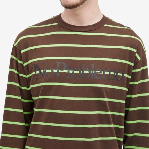 No Problemo Stripe Logo Long Sleeve T-Shirt