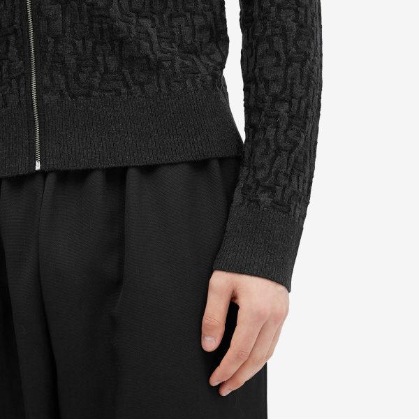 Acne Studios Kalino Monogram Zip Cardigan