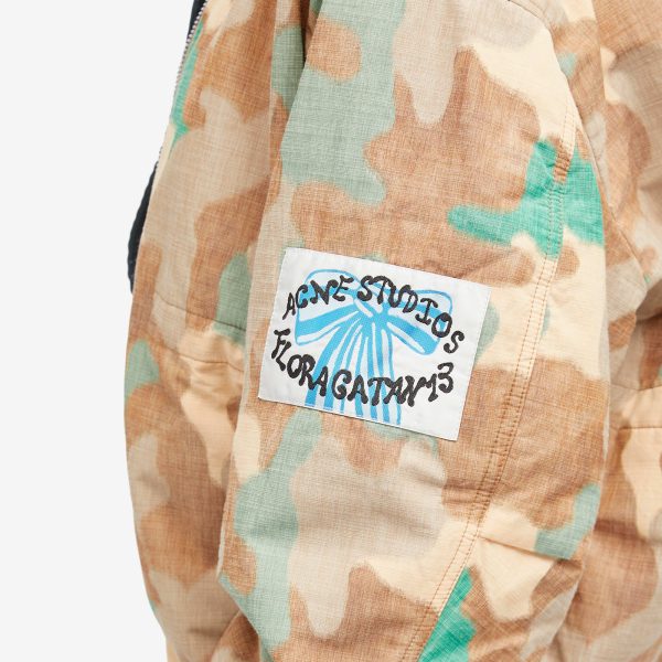 Acne Studios Oleary Camouflage Bomber Jacket