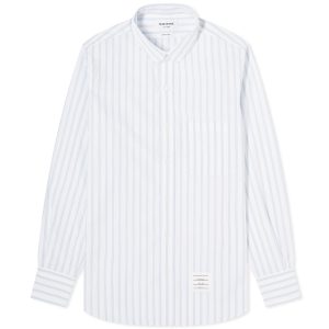 Thom Browne Round Collar Stripe Oxford Shirt