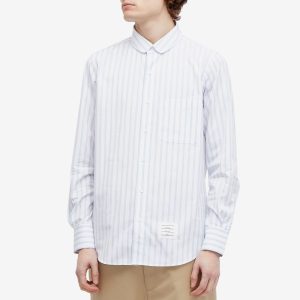 Thom Browne Round Collar Stripe Oxford Shirt