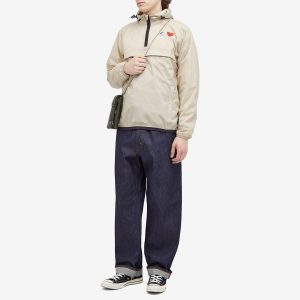 Comme des Garçons Play x K-Way Half Zip Packable Jacket