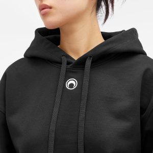 Marine Serre Moon Logo Fleece Hoodie