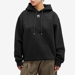 Marine Serre Moon Logo Fleece Hoodie