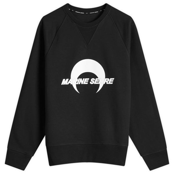 Marine Serre Moon Logo Fleece Raglan Sweatshirt