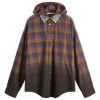 Acne Studios Saffia Washed Flannel Check Overshirt