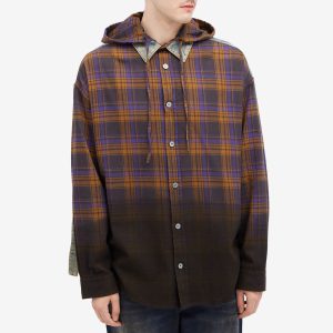 Acne Studios Saffia Washed Flannel Check Overshirt