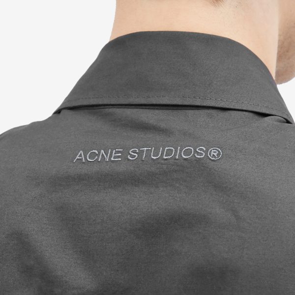 Acne Studios Soverio Cotton Poplin Zip Overshirt