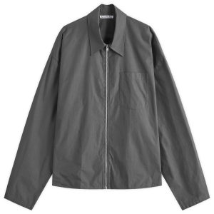 Acne Studios Soverio Cotton Poplin Zip Overshirt