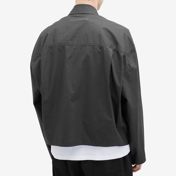 Acne Studios Soverio Cotton Poplin Zip Overshirt